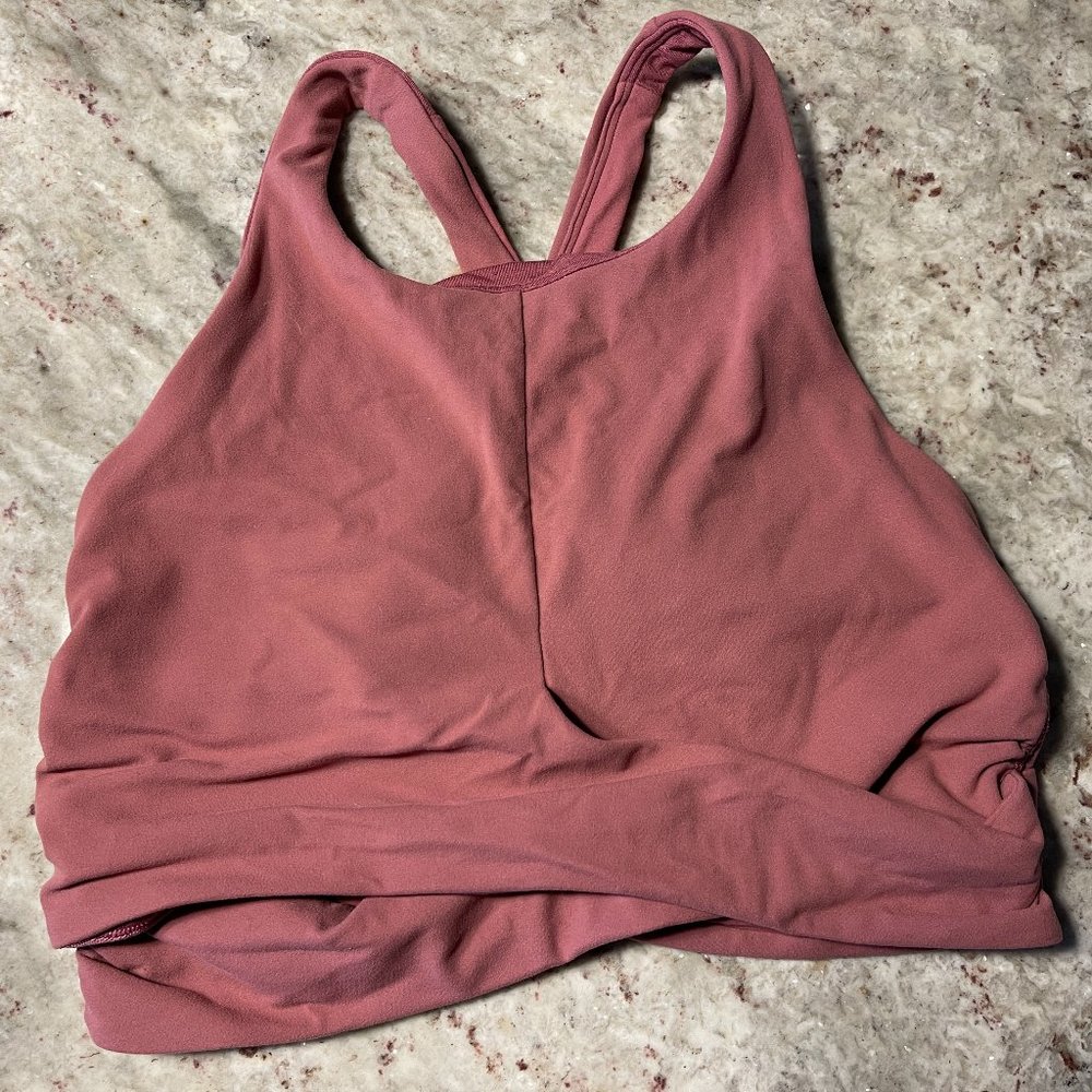 Lululemon Pink Crop / Bra Supportive Top